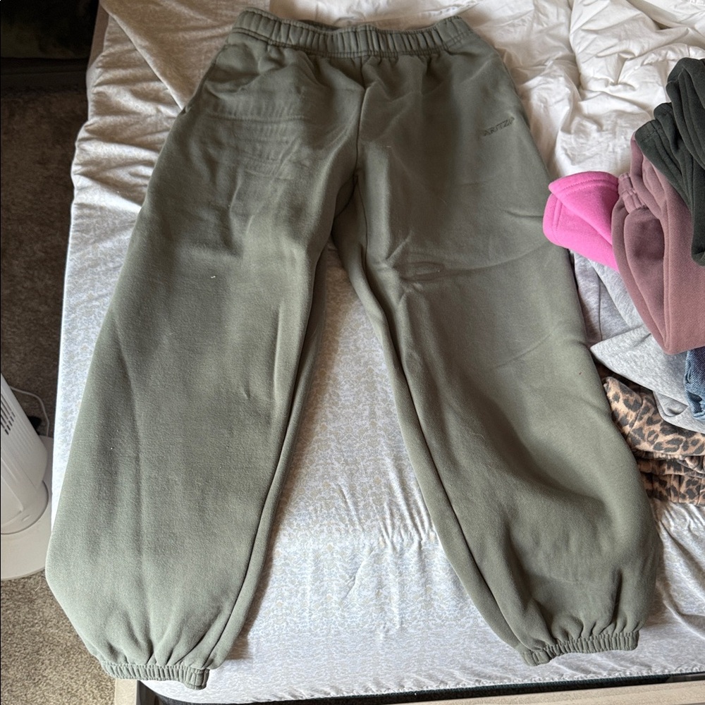 Aritzia Olive Joggers